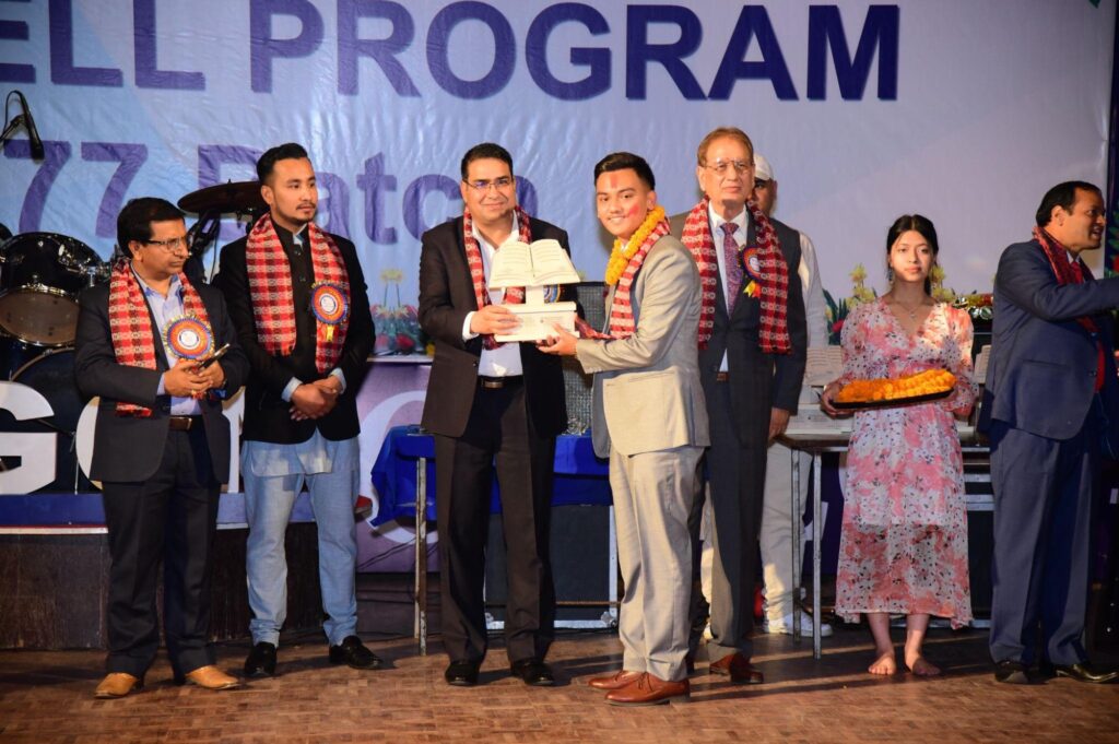 Being awarded as the Best Student of the Year (2022) by Global College of Management